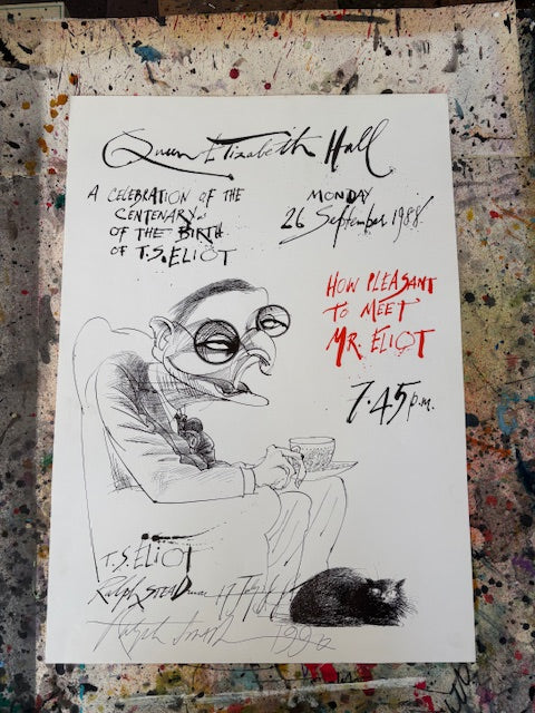 TS Eliot Talk Signed Poster