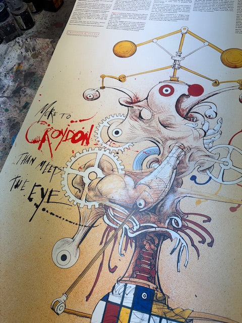 More to Croydon signed poster