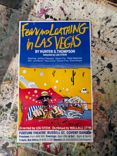 Fear & Loathing in Las Vegas Signed Theatre Poster