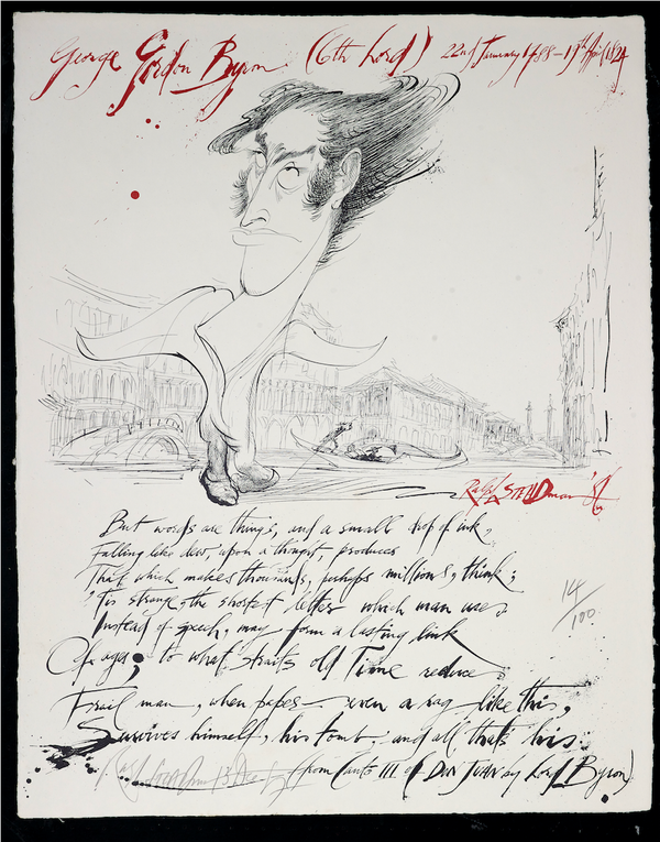 Lord Byron Limited Edition Print - LARGE