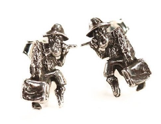 "Vintage Dr Gonzo" silver studs