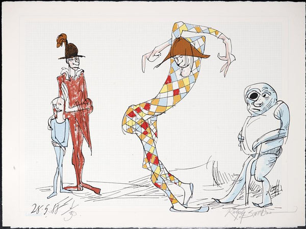 Picasso 347 Suite Homage - Harlequin 1
