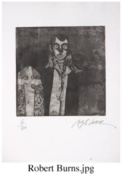 Robert Burns Etching