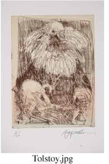 Tolstoy Etching