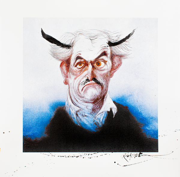 Self-portrait print - horns
